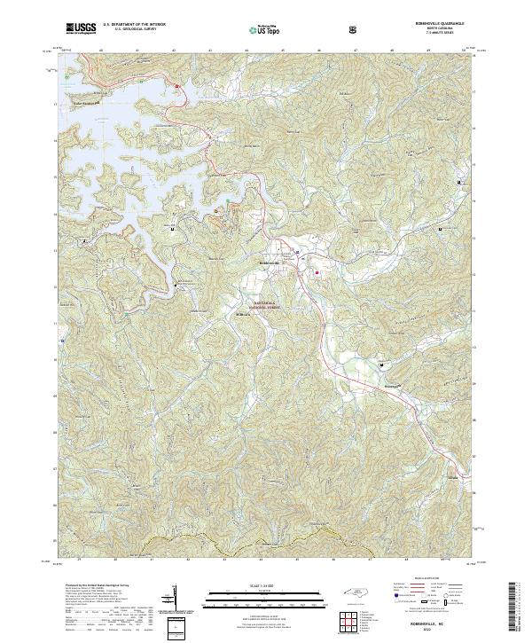 Robbinsville topographic map thumbnail