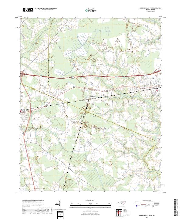 Robersonville West topographic map thumbnail