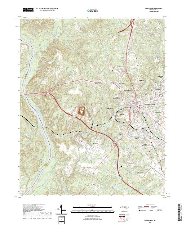 Rockingham 2022 topographic map thumbnail