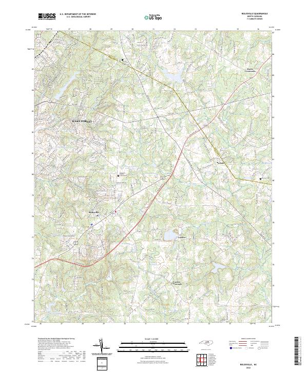 Rolesville topographic map thumbnail