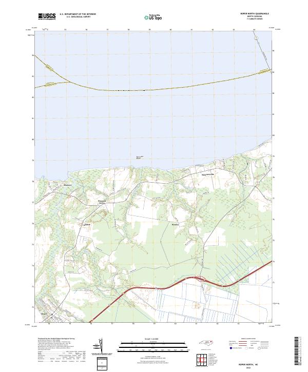Roper North 2022 topographic map thumbnail