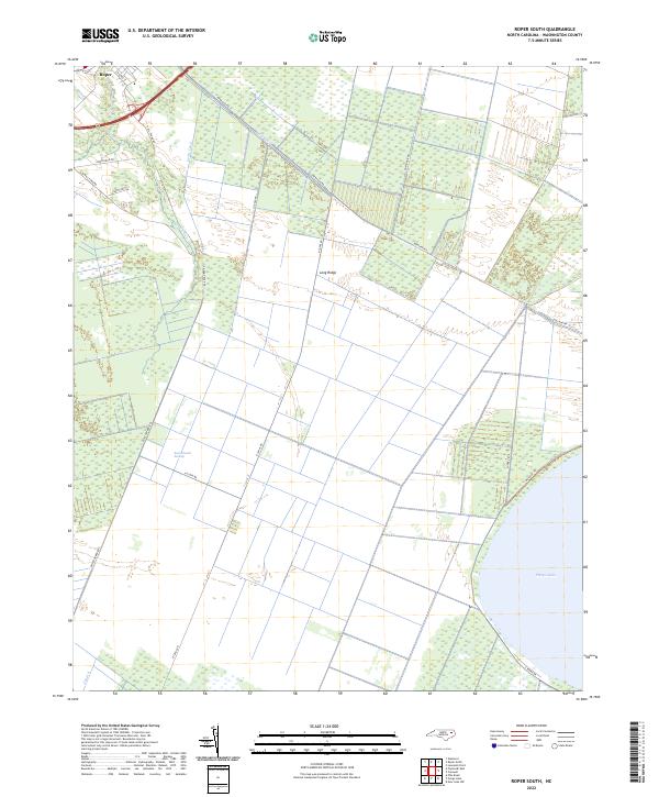 Roper South topographic map thumbnail
