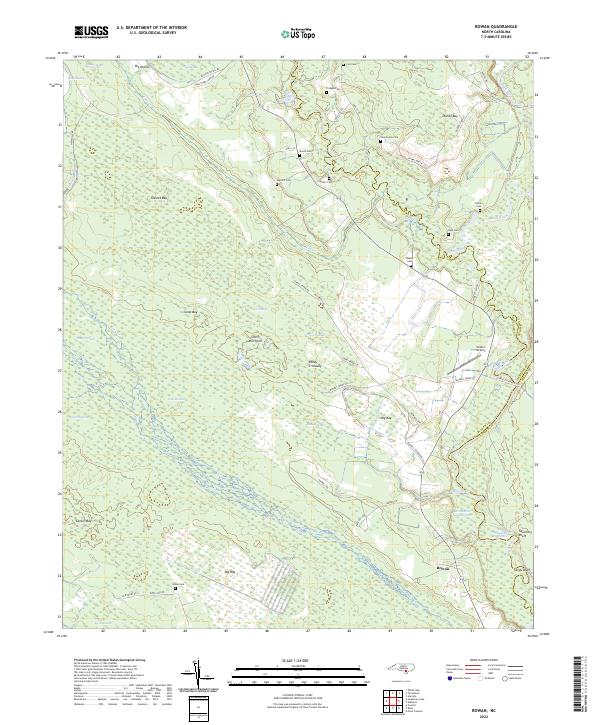 Rowan 2022 topographic map thumbnail