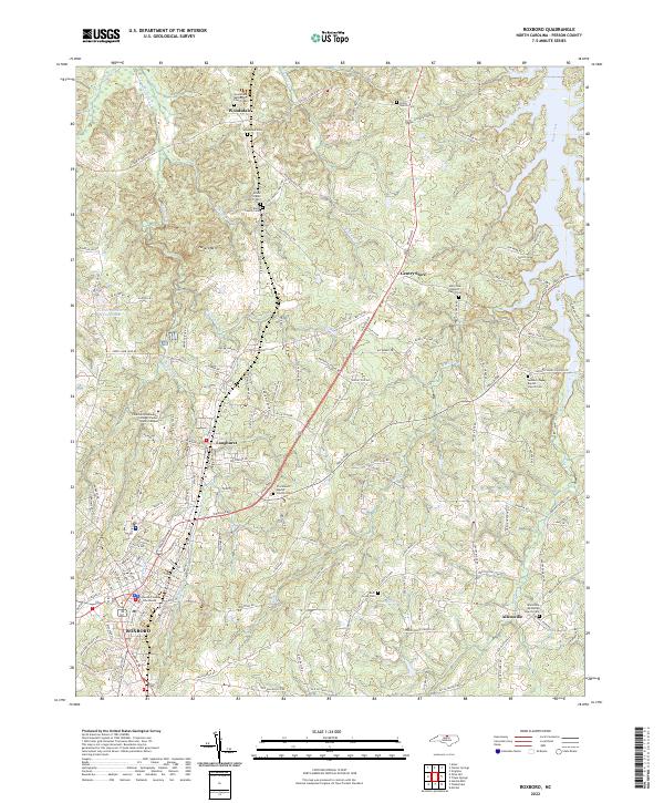 Roxboro 2022 topographic map thumbnail