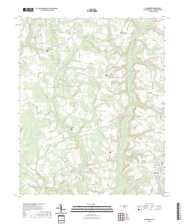 Salemburg topographic map thumbnail