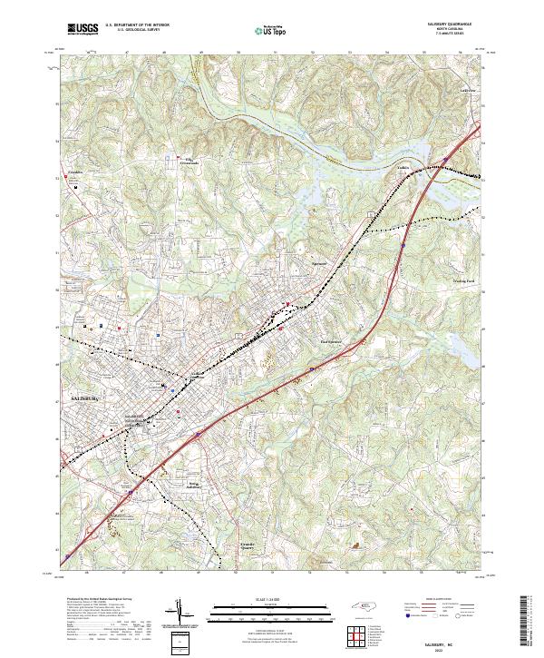 Salisbury 2022 topographic map thumbnail