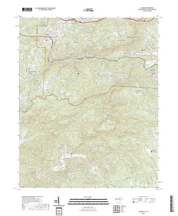 Saluda 2022 topographic map thumbnail