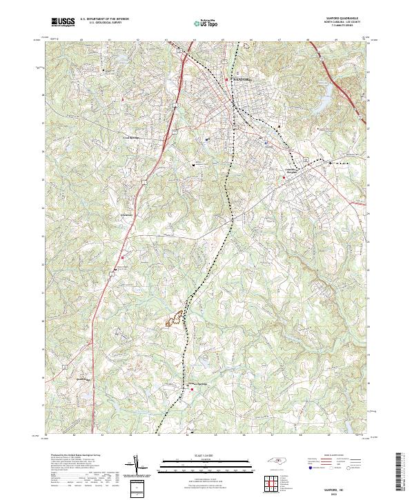 Sanford 2022 topographic map thumbnail