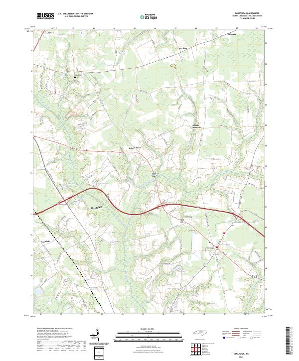 Saratoga topographic map thumbnail
