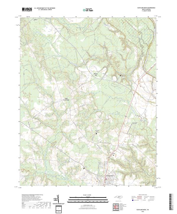 Scotland Neck topographic map thumbnail