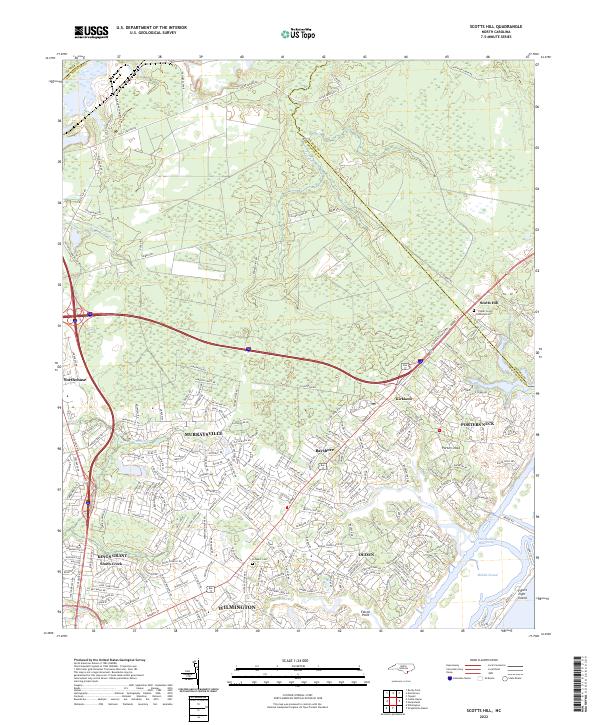 Scotts Hill topographic map thumbnail