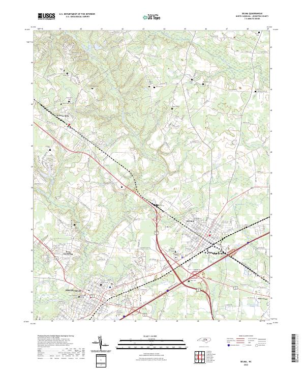 Selma 2022 topographic map thumbnail