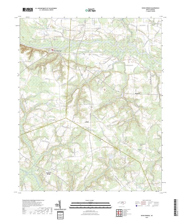 Seven Springs topographic map thumbnail