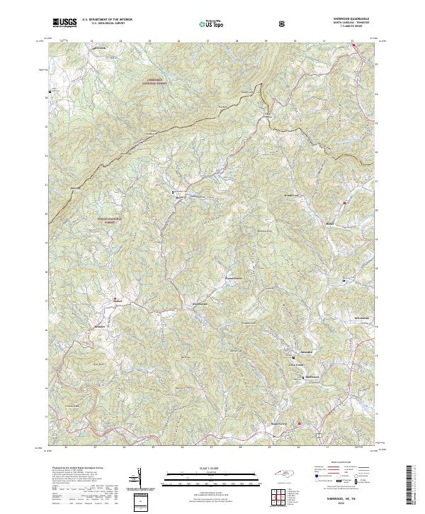 Sherwood topographic map thumbnail
