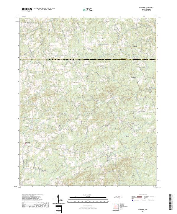 Silk Hope topographic map thumbnail
