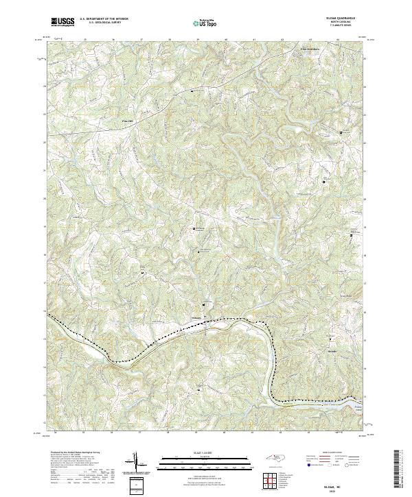 Siloam 2022 topographic map thumbnail