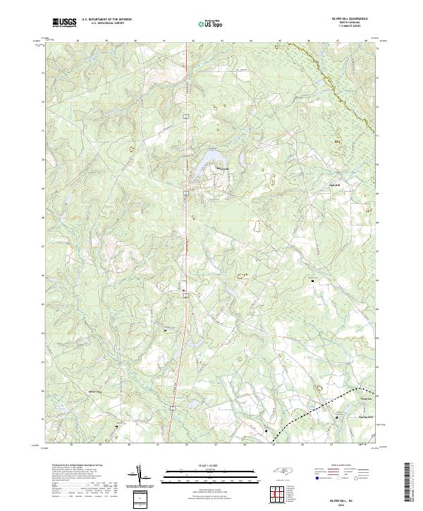 Silver Hill 2022 topographic map thumbnail