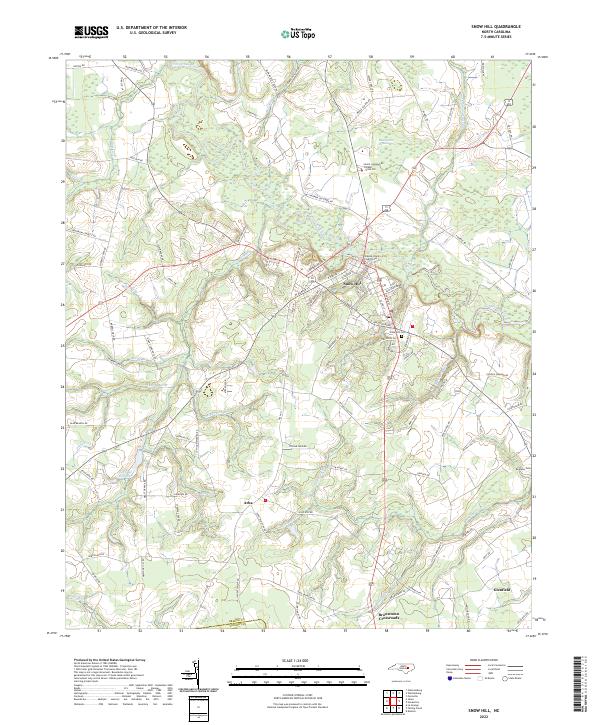 Snow Hill topographic map thumbnail