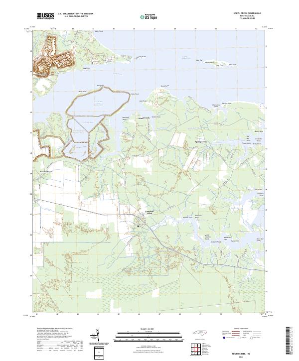 South Creek topographic map thumbnail