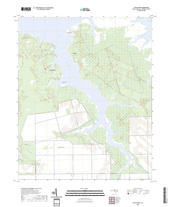South River 2022 topographic map thumbnail