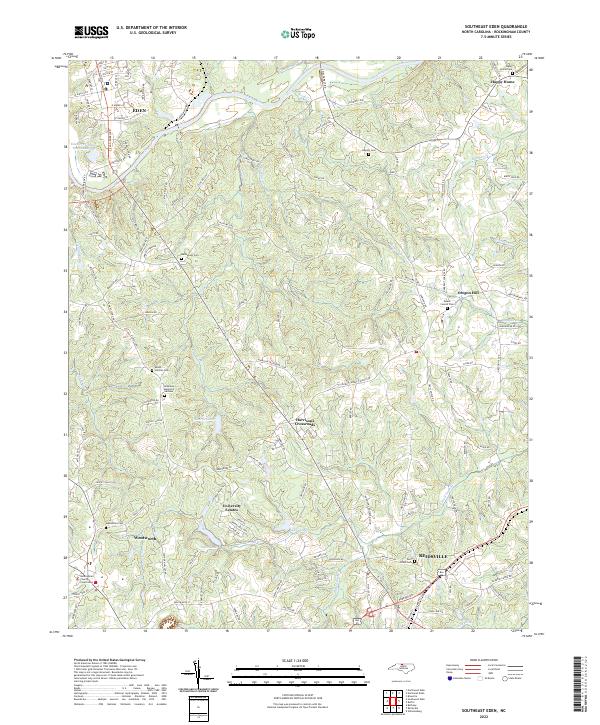 Southeast Eden topographic map thumbnail