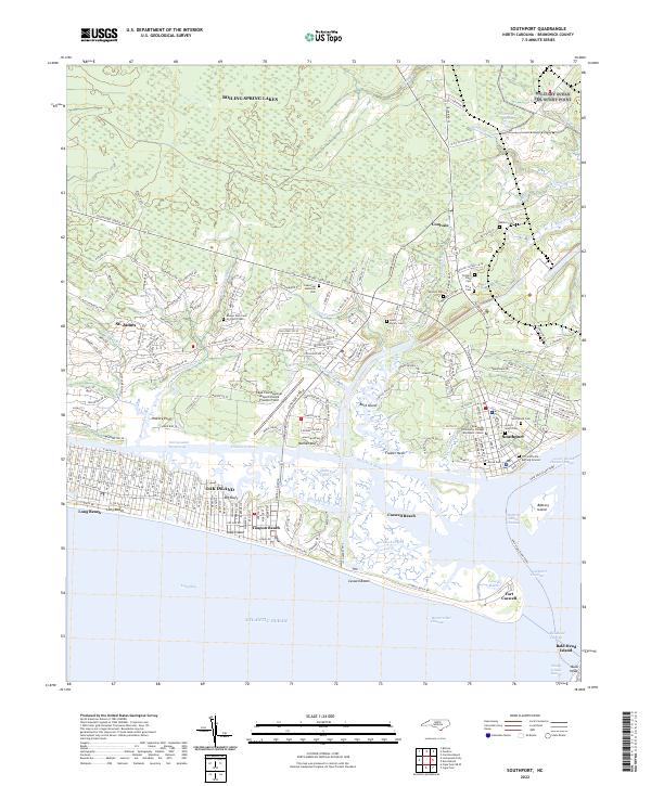 Southport topographic map thumbnail