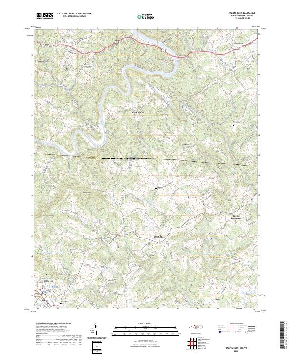Sparta East topographic map thumbnail