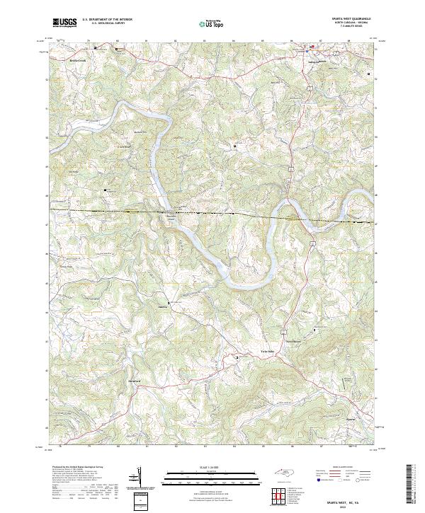 Sparta West topographic map thumbnail