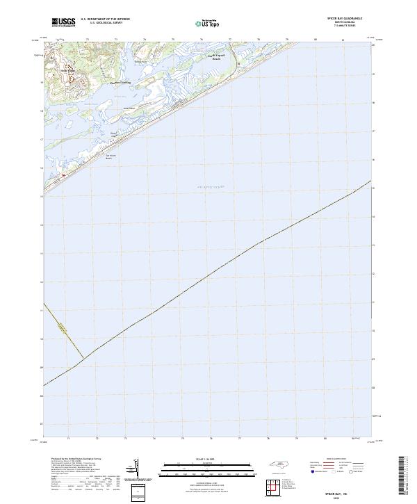 Spicer Bay topographic map thumbnail