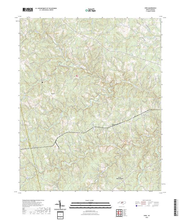 Spies 2022 topographic map thumbnail