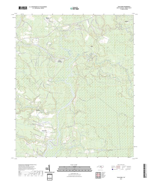 Stag Park topographic map thumbnail