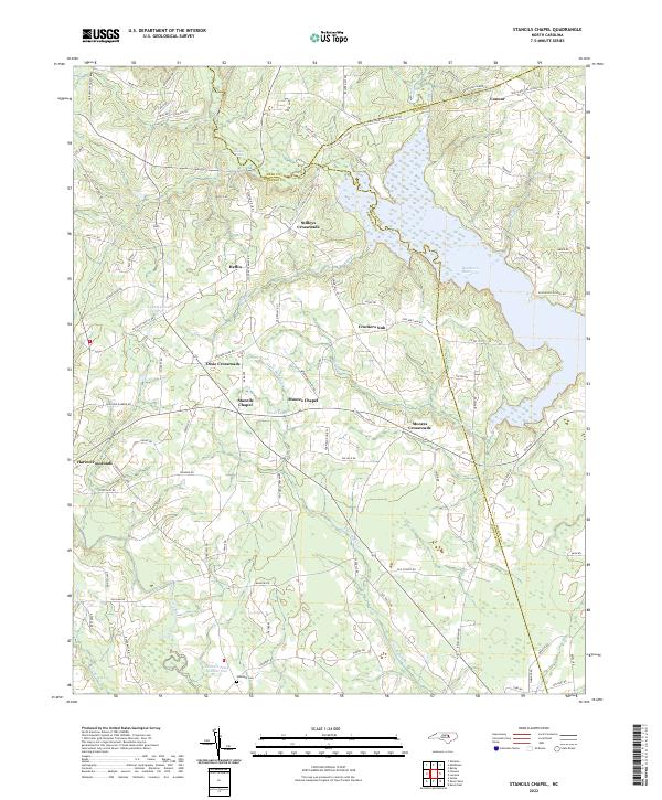 Stancils Chapel topographic map thumbnail