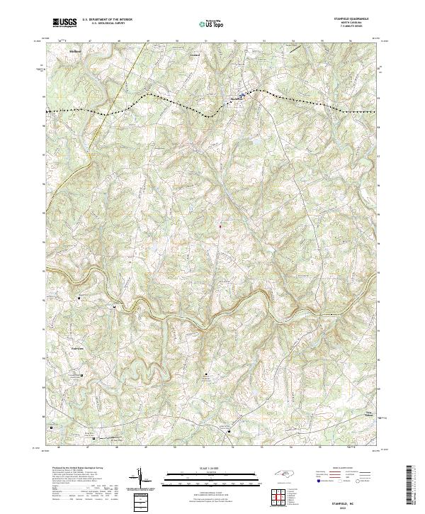 Stanfield 2022 topographic map thumbnail
