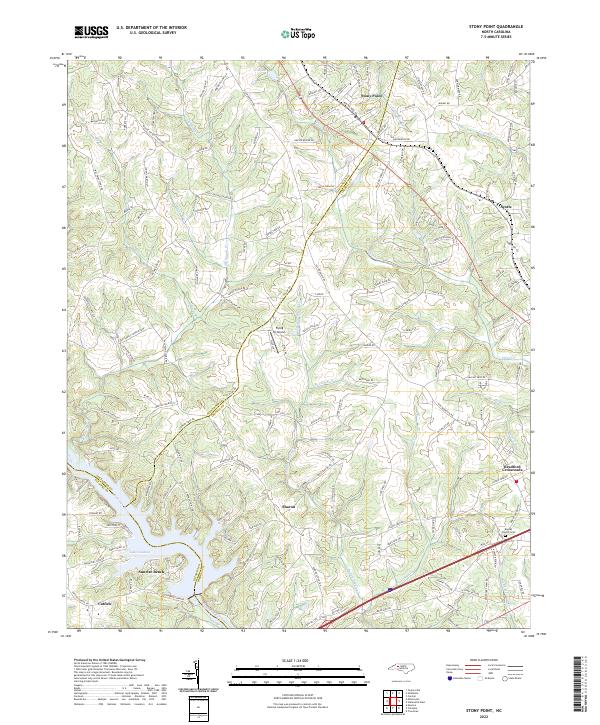 Stony Point 2022 topographic map thumbnail