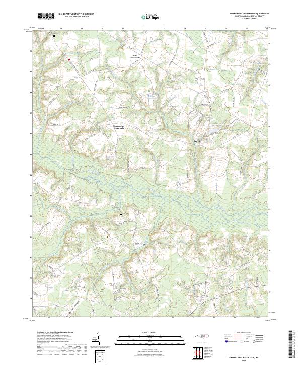Summerlins Crossroads 2022 topographic map thumbnail