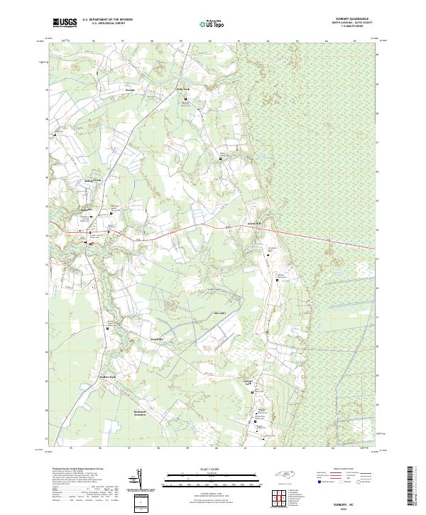 Sunbury 2022 topographic map thumbnail