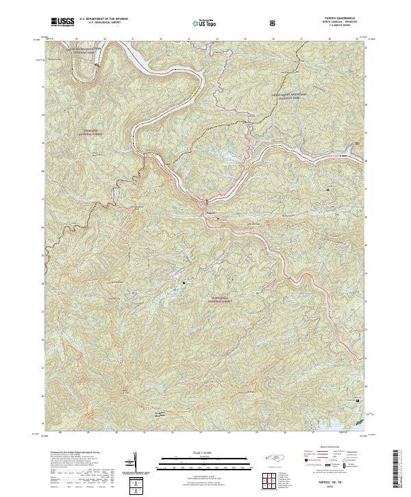Tapoco 2022 topographic map thumbnail