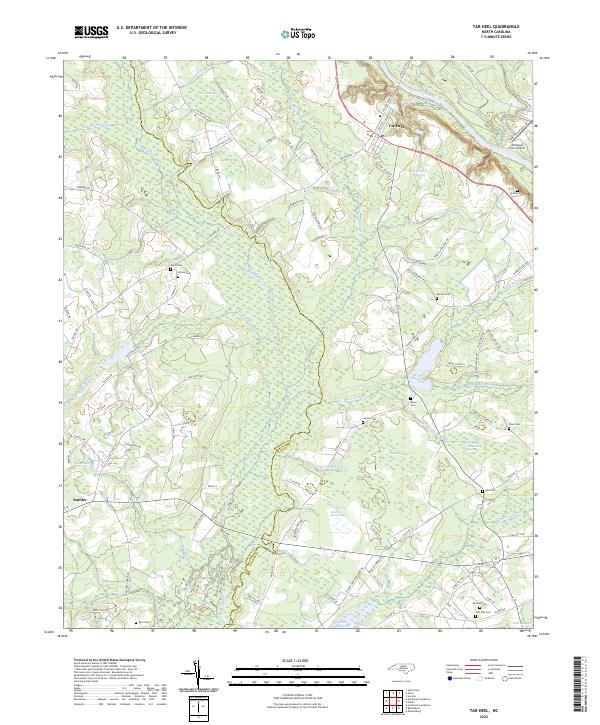 Tar Heel topographic map thumbnail