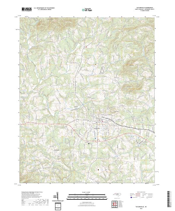 Taylorsville topographic map thumbnail