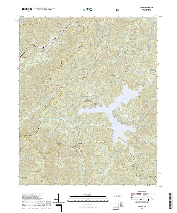 Topton 2022 topographic map thumbnail