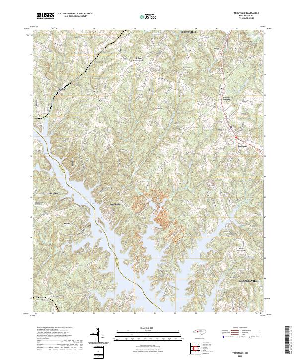 Troutman 2022 topographic map thumbnail