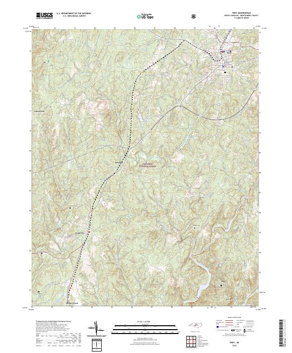 Troy 2022 topographic map thumbnail