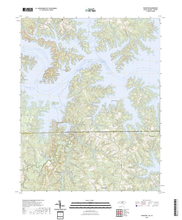 Tungsten 2022 topographic map thumbnail