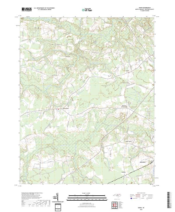 Union 2022 topographic map thumbnail