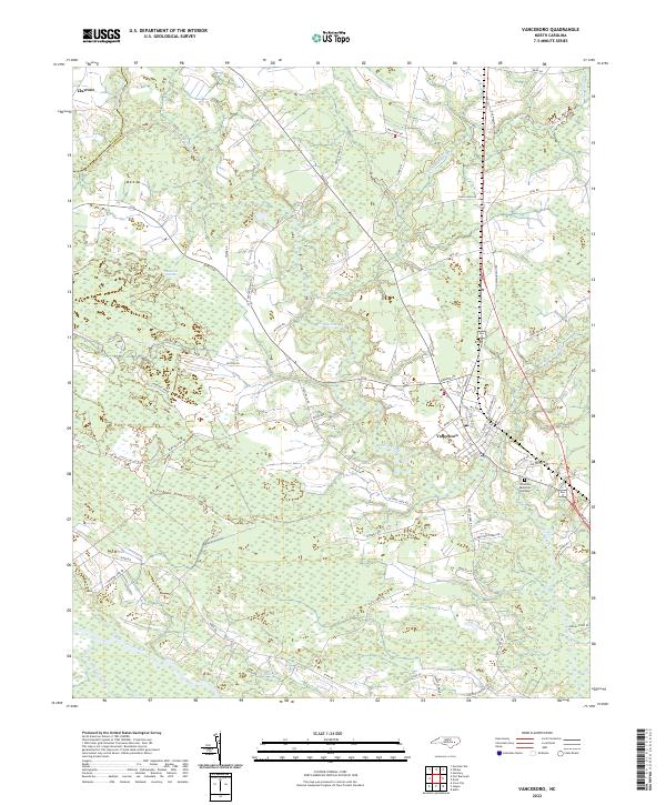 Vanceboro 2022 topographic map thumbnail