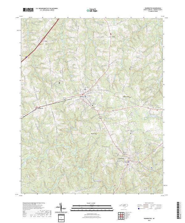 Warrenton topographic map thumbnail