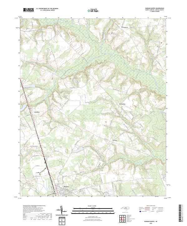 Warsaw North topographic map thumbnail