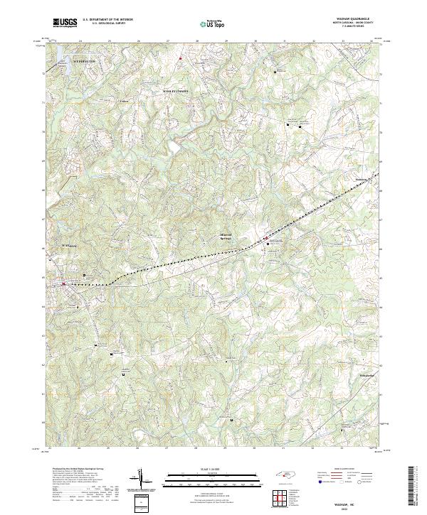 Waxhaw topographic map thumbnail