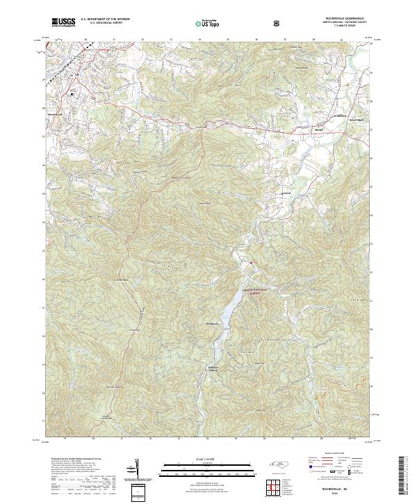 Waynesville topographic map thumbnail