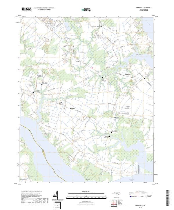 Weeksville 2022 topographic map thumbnail